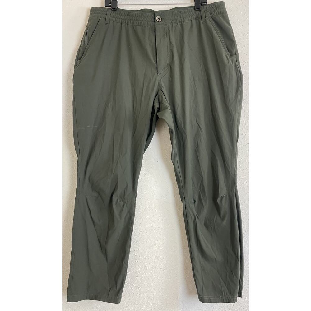 KUHL Renegade Recon Pants 42x30/28 Duralux Quick Dry Hiking Cargo Green/LIL SPOT